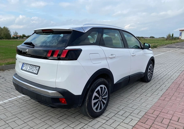 Peugeot 3008 cena 61990 przebieg: 136200, rok produkcji 2017 z Turek małe 596